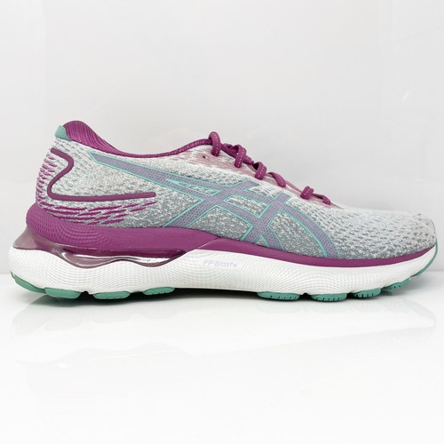Asics Gel Nimbus 24 1012B340 graue Damen-Laufschuhe Turnschuhe Größe 11