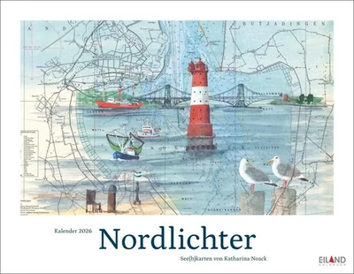 EILAND Nordlichter - See(h)karten Kalender 2026 Katharina Noack Kalender Spiralbindung