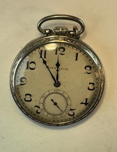 Antique Hamilton Pocket Watch Hamilton 17 Jewels 912