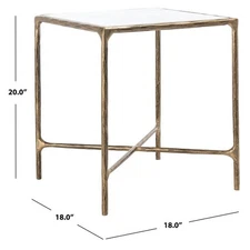 Safavieh JESSA METAL SQUARE END TABLE, Reduced Price 2172771870 SFV9503C
