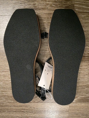 A New Day Nova Sporty Cork Platform Sandals Black Women's Size 8 Straps - Picture 9 of 9