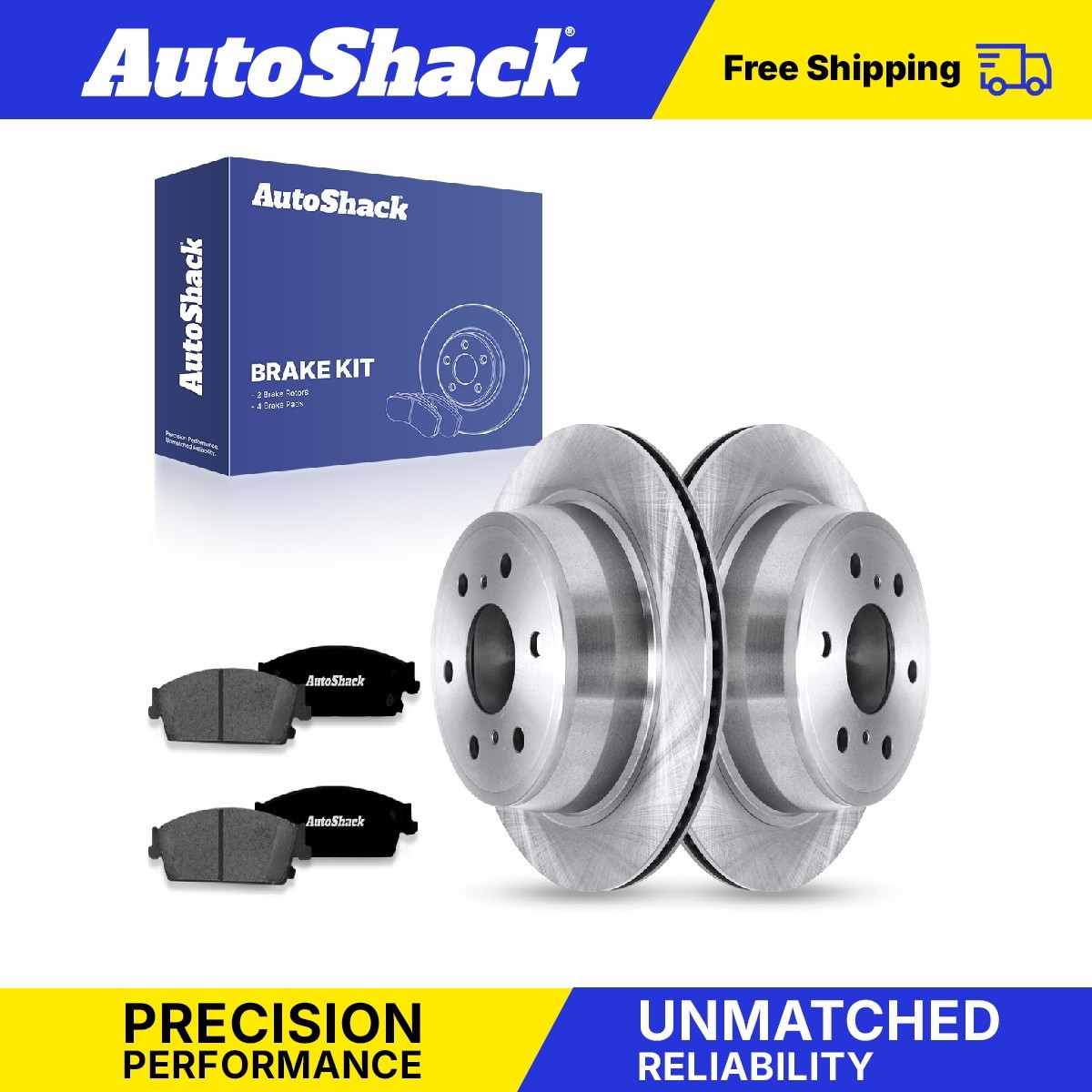 Rear Brake Rotors Ceramic Pads for 2007-2013 Chevrolet Silverado 1500