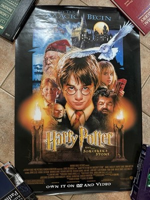 Original 2001 Harry Potter Sorcerer s Stone Movie Poster 27x40 - Wow!