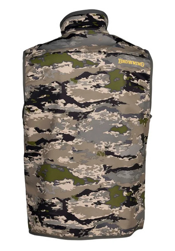 Browning Soft Shell Hunting Vest Camo Ovix Windproof Men's Size: Small - Picture 2 of 5