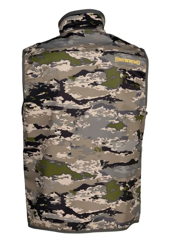 Browning Soft Shell Hunting Vest Camo Ovix Windproof Men's Size: Small - Image 2 of 4
