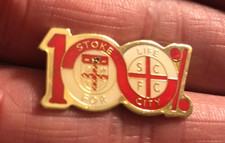RARE 100% STOKE CITY FOR LIFE  ENAMEL PIN BADGE