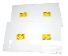 Lot of 4 nVent Hoffman A12N12P Back Panels White 10.25" x 10.25" For Enclosure