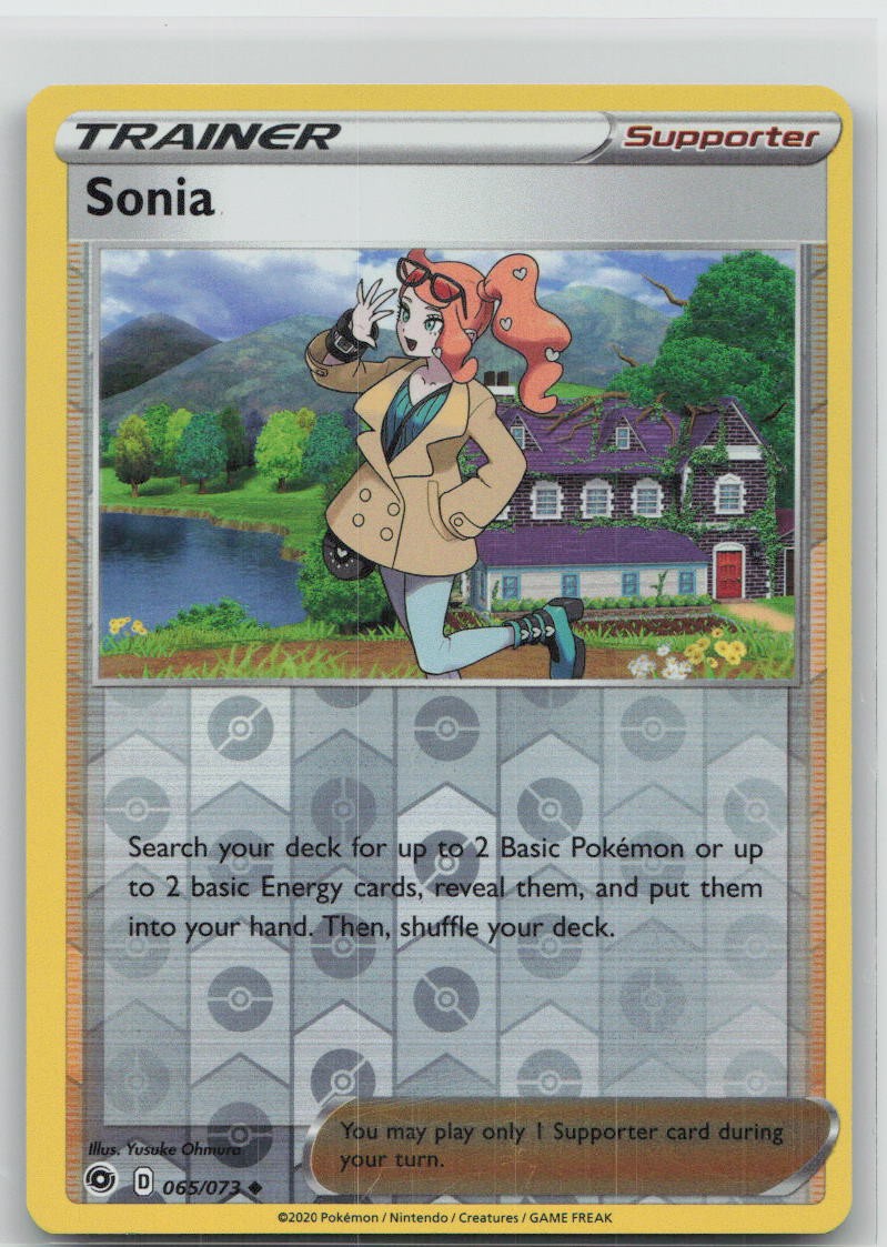 Sonia 065/073 Uncommon Champion's Path Pokemon Reverse Holo Near Mint