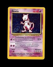 1999 WOTC Pokemon BASE SET MEWTWO HOLO 10/102 RARE! GERMAN PLAY