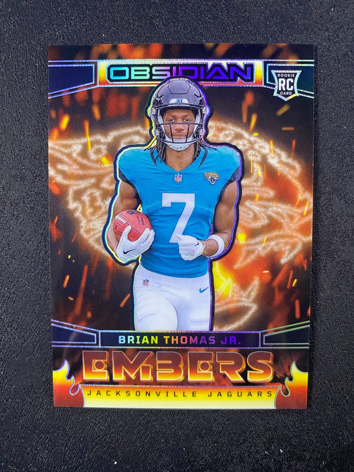 Brian Thomas Panini Obsidian Embers #8 Base