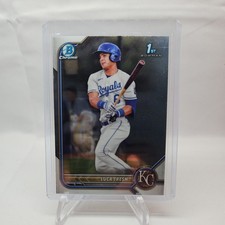 Luca Tresh 1st Chrome Prospect Rookie 2022 Bowman Baseball Card #BCP-136 Royals. rookie card picture