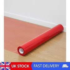 Floor Protector Roll Hard Floor Protection Sticky Back Plastic Clear - DIY Dust