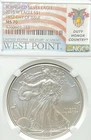 2015 W $1 BURNISHED AMERICAN SILVER EAGLE 1st DAY OF ISSUE NGC MS 70 WEST POINT