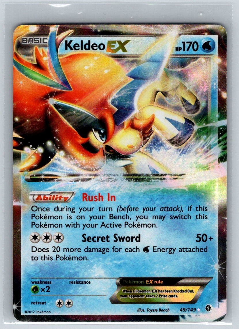 Keldeo EX 49/149 Boundaries Crossed Holo NM