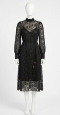Farm Rio Lace Tie-Waist Midi Dress Size XS