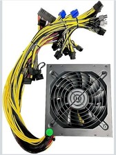1800W Mining Power Supply Support 8 GPUs GPU Mining Rig, for ETH Bitcoin...