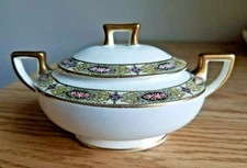 Vintage Homer Laughlin Vandemere Sugar Bowl with Lid Made in USA 7"