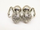 Vintage Earring Lot Clip On Silver Gold Tone Filigree Knotted Hoop + D6004 — photo 7