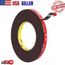 15ft 1/4" Double Sided Tape Heavy Duty 3M VHB Adhesive Waterproof Auto Acrylic