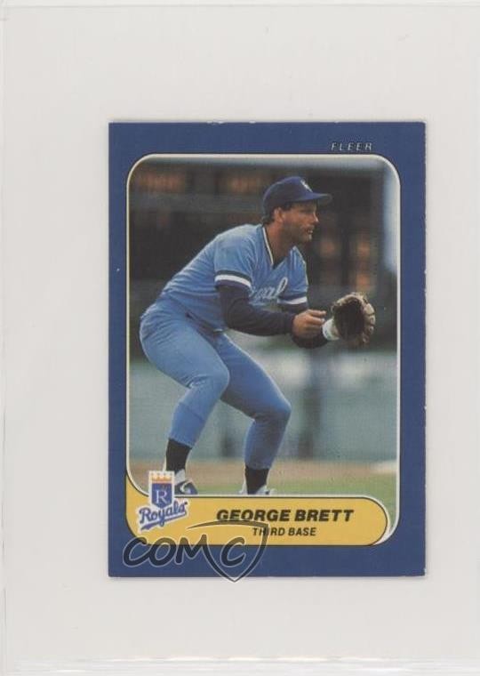 1986 Fleer Classic Miniatures George Brett #1 HOF 0o9