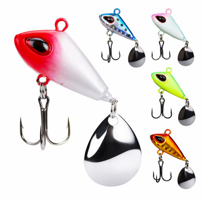 Jig Spinner Set 22 Angelköder mit Spinnerblatt Blinker für Barsch, Hecht & co