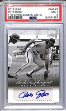 2012 Leaf The Living Legend #AU-28 Pete Rose PSA 9 MINT Auto 