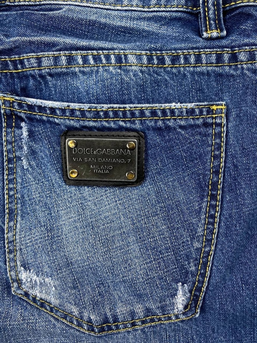 Dolce & Gabbana Denim Shorts Metal Logo Men Size 32 Blue | eBay