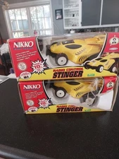 TWO! NIB Nikko Radio Control Yellow Stinger 24625 Single Function 49 Mhz Vtg