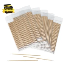 600 Pcs Pointed Cotton Swabs for Nails, 4 Inch Microblading Cotton Swab for Make