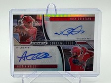 2020 Prizm Draft Picks Austin Wells Nick Quintana DUAL AUTO Silver Prizm, AZ