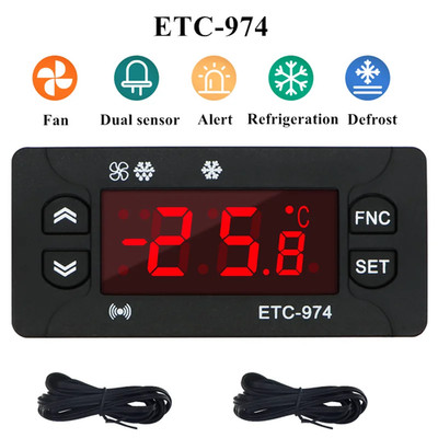 ETC-974 Temperature Controller Refrigerator Defrosting Heating Control Thermoreg