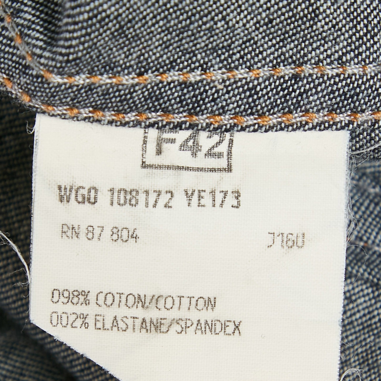 Gonna midi Saint Laurent blu denim dettaglio fibbia L