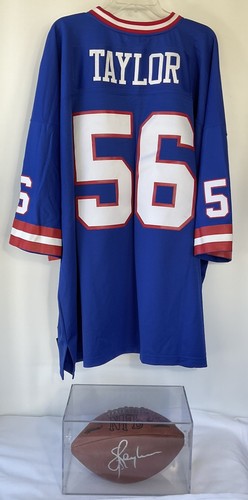 New York Giants Lawrence Taylor Mitchell&Ness Trikot 5XL mit Autogramm Football - Bild 7 von 17