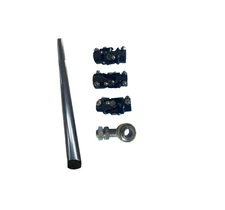 1964-72 GM A-Body Gear Box 3/4''-30 x3/4''DD U joints BLK E-coat Steering Shaft