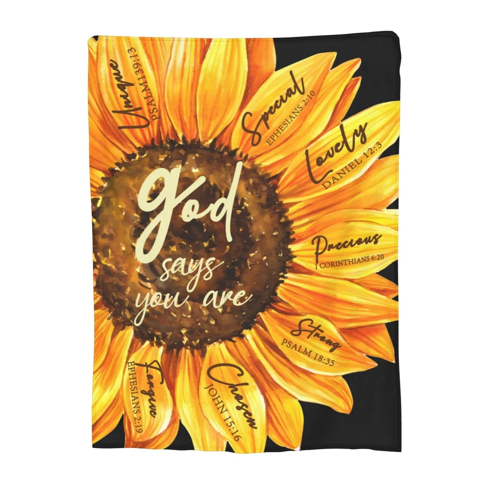 Dios dice que eres girasol cristiano religioso versículo bíblico escritura oración pl... Foto 2 de 4