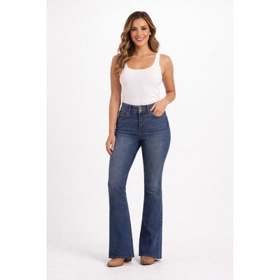KanCan Saanvi High Rise Slim Bootcut Jeans Indigo Medium Wash Size 12 NWT