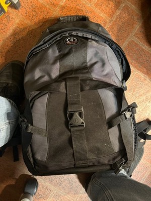 Tamrac Camera Backpack semi rigid Black Gray Padded Bag Multiple Compartments