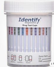 Identify Diagnostics 12 Panel Drug Test Cup - 5 Pack - CLIA Waived Instant Ur...