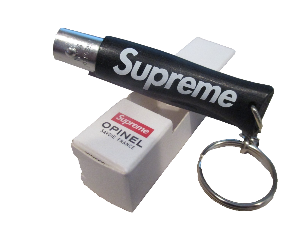 NEW Supreme Opinel Black Hornbeam Wood & Stainless Steel Folding