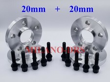 KIT 4 DISTANZIALI RUOTA 20+20mm RENAULT MEGANE II RS + BULLONI BLACK