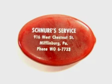 old Schnure's Service, Mifflinburg, PA advertising rubber Quikoin coin purse