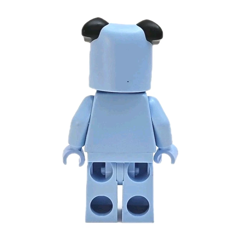 Lego Monocromo Color Sólido Minifigura con Cabeza de Disfraz de Pug Azul Claro Brillante Perro Foto 2 de 3