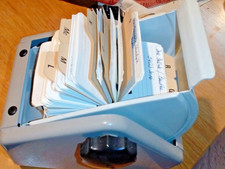 Vintage original Rolodex Rotierender Karteikarten Halter Classic /inkl Register
