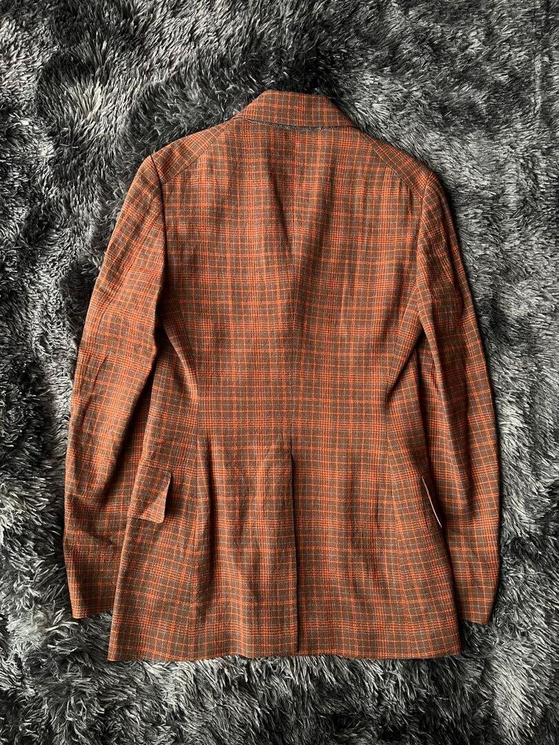 Vivienne Westwood ジャケット 44 Vivienne Westwood Tailored Jacket Orange 00s Check Pattern