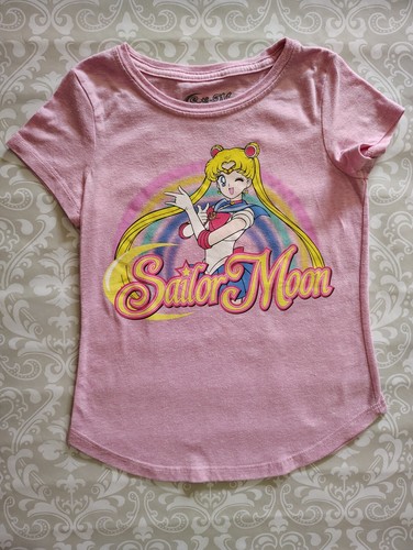 Sailor Moon Small 6/6X Pink Short Sleeve Shirt Princess Serenity
