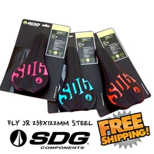 SDG Fly JR Steel MTB Road Bike  235x122mm Saddle Youth Cyan/Red/Pink