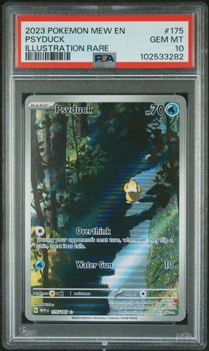 Psyduck 175/165 MEW EN 151 S&V Illustration Rare #175 PSA 10