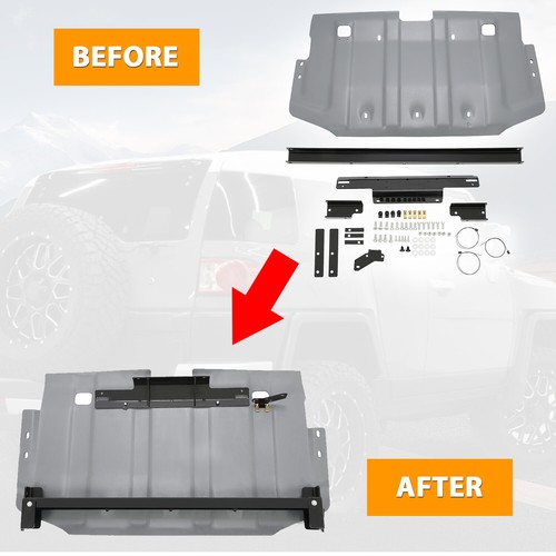 Placa de deslizamiento del motor trasera de aluminio con recubrimiento en polvo para Toyota Fj Cruiser 2007-2013 - Imagen 3 de 23