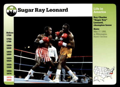 1994-01 Grolier Story of America  Sugar Ray Leonard BXOS01