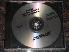 CAT CATERPILLAR 3406E MARINE ENGINE PARTS CD BOOK MANUAL S/N 9WR1-UP